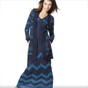 Great Missoni for Target knit Cardigan, open long front in Chevron print. GUC!🤩